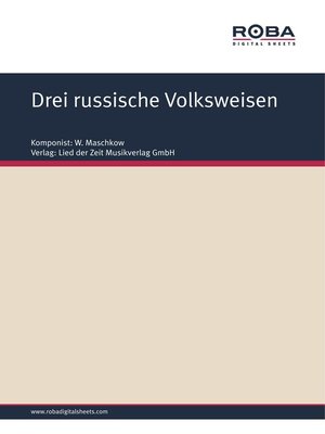 cover image of Drei russische Volksweisen